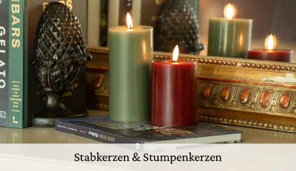 Stabkerzen und Stumpenkerzen